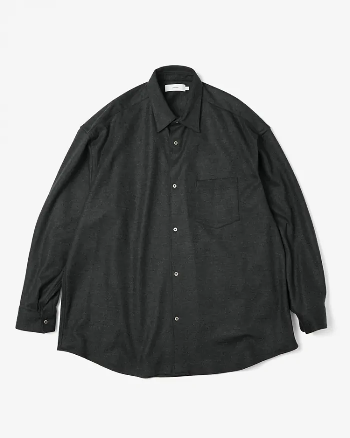 Graphpaperデザイナー南氏が解説 / Wool Smooth Flannel Oversized Regular Collar Shirt / Easy Wide Pants 